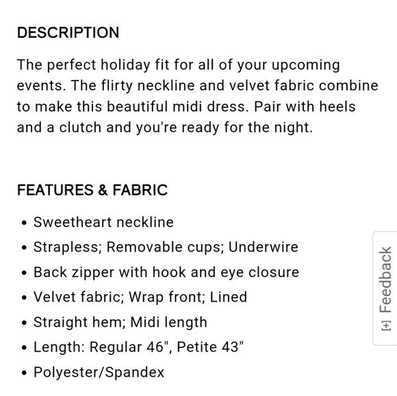 ✨️Final Price✨️NWT sz Xs Express Black Velvet Midi Cocktail Dress - Picture 7 of 8